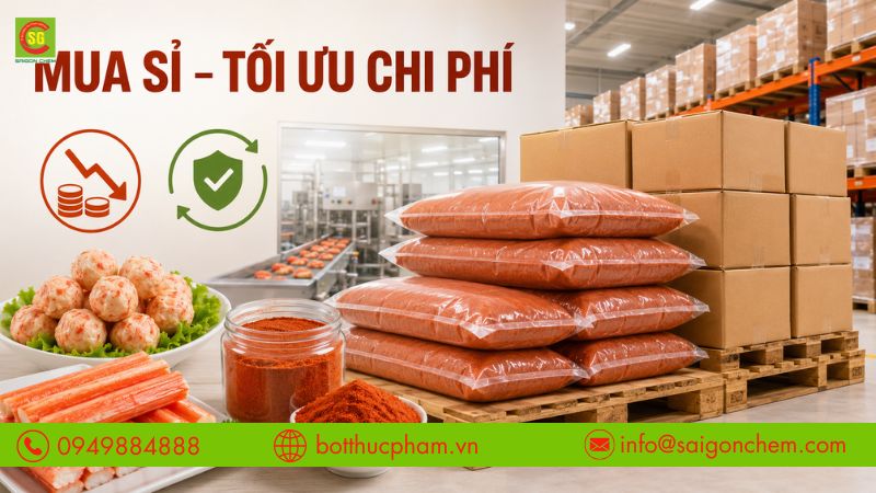 Mua số lượng lớn gi&uacute;p tối ưu chi ph&iacute; v&agrave; chủ động nguồn nguy&ecirc;n liệu. 